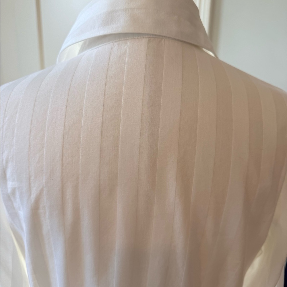 Anne Fontaine White Fitted Button-Down Shirt - Picture 9 of 13